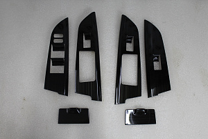 Тюнинг для Накладки Land Cruiser 200 на стеклоподъёмник , сталь , тёмный хром