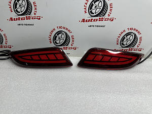 Тюнинг для Стопы дополнительные Camry V50 / V55 2015 +, красные, стиль 1