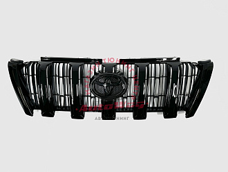Решетка Prado 150 2014+ антихром (черная)