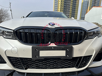 Решетка BMW 3-series G20 18+, чёрная