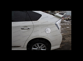 Накладка Prius 30 на крышку бензобака, хром , стиль 1