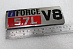 Надпись FORCE 5,7L V8 , красная