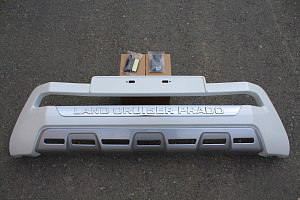 Тюнинг для Дуга Prado 150 2018 +, на бампер передний , белый перламутр 