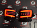 Стопы (задние фонари в бампер) Land Cruiser 200 2016+, черные