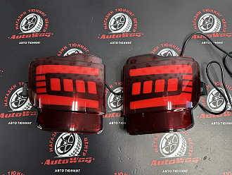 Стопы дополнительные Land Cruiser 200 2016 +, красные (катафот) , стиль 1