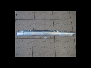 Тюнинг для Накладка Prado 150 на низ заднего бампера , серебро, как оригинал (1F7)