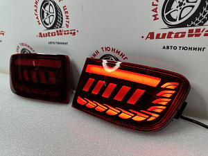 Тюнинг для Стопы дополнительные Prado 120 , красные , стиль 2