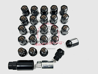 Гайки колёсные FUEL M12*1,5 24 штуки , чёрные