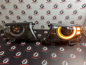 Тюнинг для Фары Land Cruiser 200 2008 - 2015 , дизайн Defender