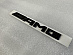 Надпись AMG черная (3D), стиль 2015 +, металл