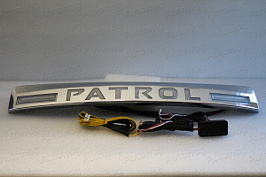 Тюнинг для Планка Patrol Y62 над задним номером , хром , с подсветкой , стиль 1 