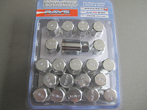 Гайки колёсные RAYS DURALUMIN M12*P1.5 хром облегченные 