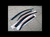 Ветровики Camry V50 2011 +, с хромом