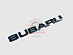 Надпись Subaru , чёрная