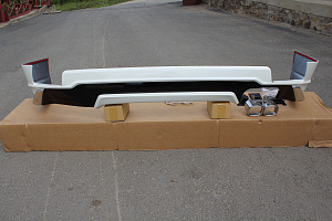 Тюнинг для Губа задняя Prado 150 2018 +, Modellista белый перламутр 