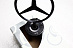 Эмблема Mercedes-Benz значок на капот (звезда) , чёрная