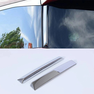 Накладки Alphard H30 / Vellfire 30 на стойки багажника , хром