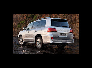 Тюнинг для Губа задняя LX 570 2008 - 2012 Sport Luxury версия USA 
