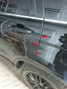 Тюнинг для Молдинги для защиты дверей , черный металик