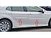 Молдинги дверей Camry V70 2018 +, хром 