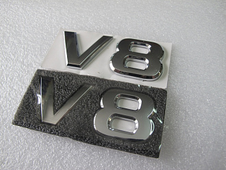 Шильдики V8 ( Patrol ) , хром
