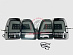 Стопы Land Cruiser 100 дизайн Land Cruiser 300 , дымчатые