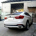 Спойлер BMW X6 F16 2015 +, на багажник , чёрный