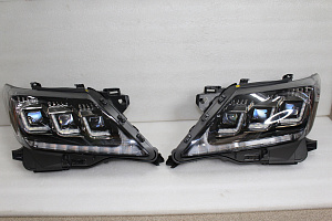 Тюнинг для Фары Lexus LX 570 2012 - 2015 в стиле 2018 +, диодные , динамические 