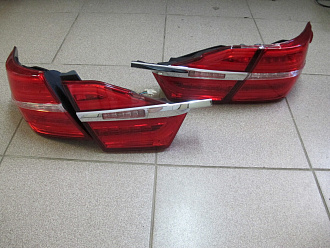 Стопы Camry V50 / V55 2015 +, стиль Mercedes, красные