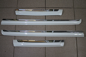 Тюнинг для Молдинги дверей Prado 150 / GX 460 низ двери, белый перламутр (Стандарт) 