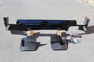 Тюнинг для Губа задняя Prado 150 2018 +, Modellista чёрный перламутр 