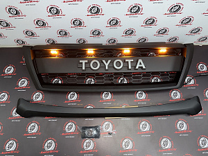 Тюнинг для Решетка Prado 150 2014 - 2017, дизайн USA Design , с ходовыми огнями 
