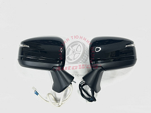 Тюнинг для Зеркала Land Cruiser 200 в стиле Land Cruiser 300 , чёрные