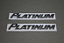 Надпись Tundra , Platinum