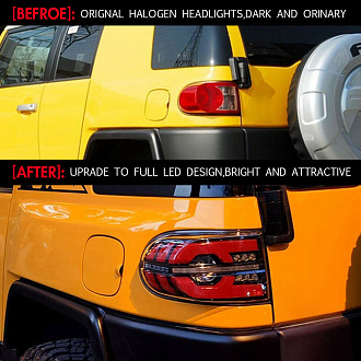 Стопы FJ Cruiser красные , динамические 