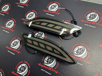 Стопы дополнительные Vezel стиль Mercedes , дымчатые