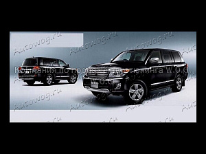 Тюнинг для Накладка Land Cruiser 200 2012 +, под бампер задний, серебро, как оригинал 