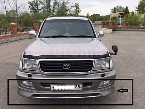 Тюнинг для Накладка Land Cruiser 100 1998 - 2004 на губу переднюю , хром