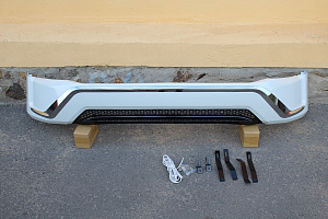 Тюнинг для Губа передняя Prado 150 2018 +, Executive White, белый перламутр