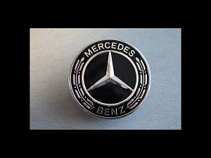 Тюнинг для Эмблема Mercedes на капот чёрная 