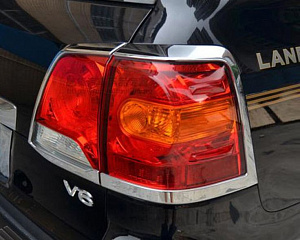 Тюнинг для Накладки Land Cruiser 200 2012 - 2014 стопов вокруг, хром