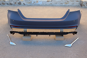 Тюнинг для Бампер задний Camry V70 2018 +, дизайн Lexus 