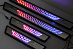 Накладки Rav 40 2013 +, на пороги дверей с подсветкой