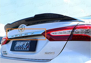 Тюнинг для Планка Camry V70 багажника над задним номером , с подсветкой , тип 2