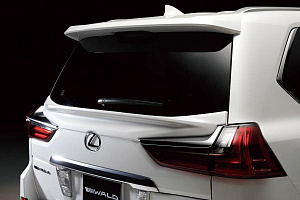 Тюнинг для Спойлер LX 570 / LX 450d 2016 +, дизайн Wald, под стекло задней двери, белый перламутр