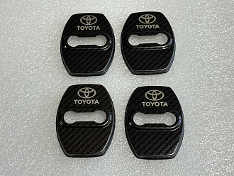 Накладки на петли дверей , тип 2 карбон