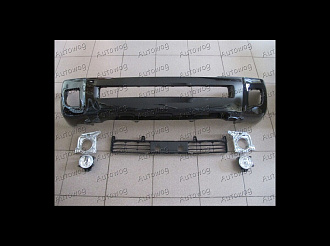 Бампер передний Land Cruiser 200 2012 +, в сборе , черный