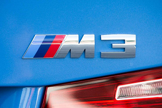 Надпись M3 хром