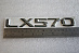 Надпись LX 570 , хром 