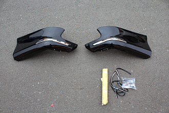 Клыки задние Prado 150 2012 - 2016 Urban Sport , черные